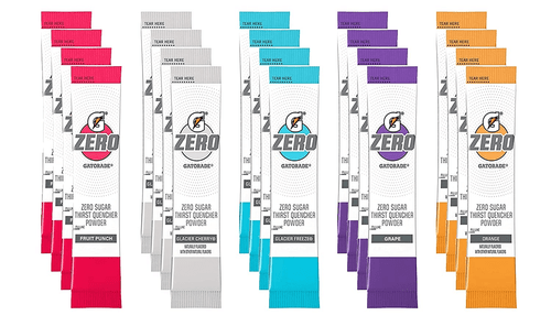 Gatorade G Zero Powder, Individual Packets, 5 Flavor Variety Pack - 4 Of Each Flavor, Pack Of 20-0.10oz