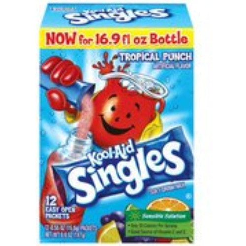 Kool-aid Tropical Punch Drink Mix Singles, 12ct(case Of 2)