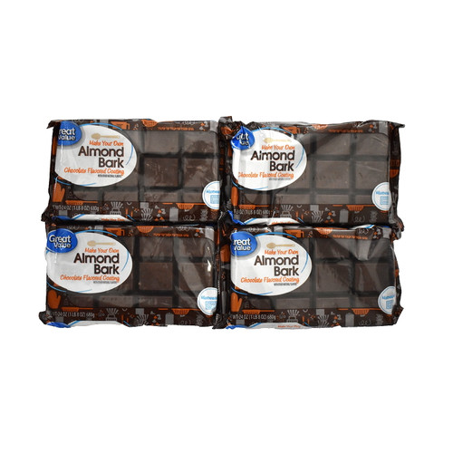 Great Value Chocolate Flvd Almond Bark 4 Count