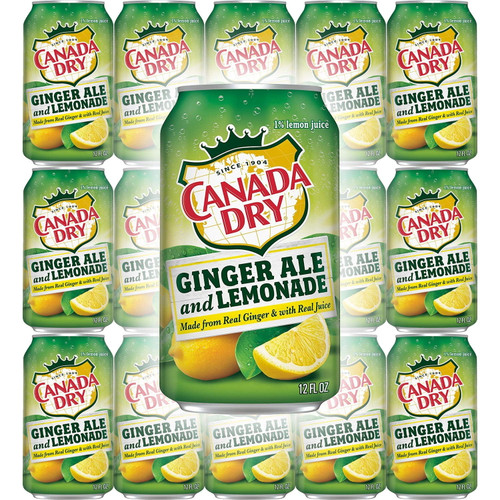Canada Dry Ginger Ale & Lemonade, Made From Real Ginger & With Real Juice, 12oz Can (pack Of 15, Total Of 180 Oz)
