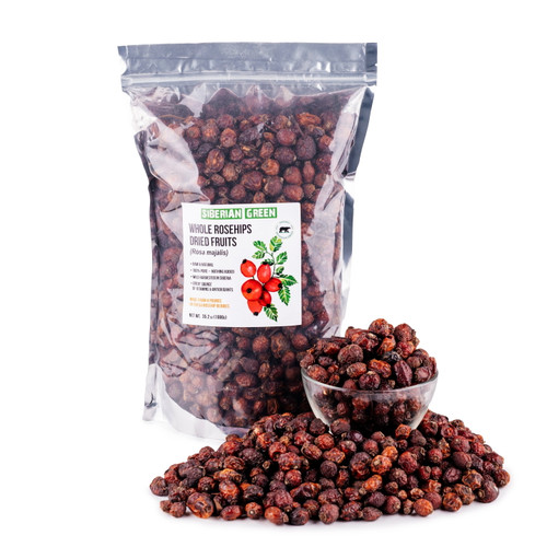 Siberian Dried Rose Hips Whole Seeds 1 Kg 2.2 Pounds - Rosehips Herbal Tea Directly From Siberia Altai Mountains And Taiga