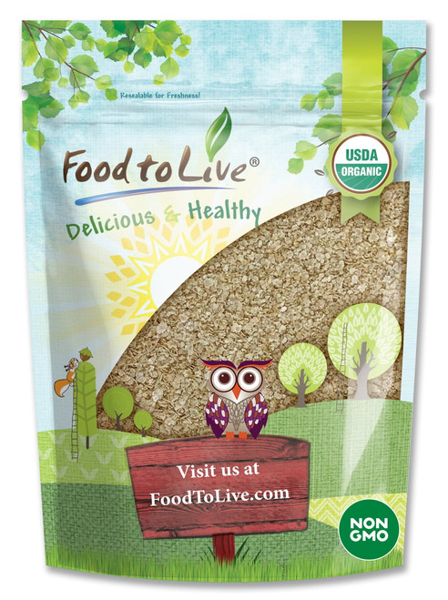 Organic Amaranth Flakes, 1 Pound — Non-gmo, Kosher, Vegan — By Food To Live