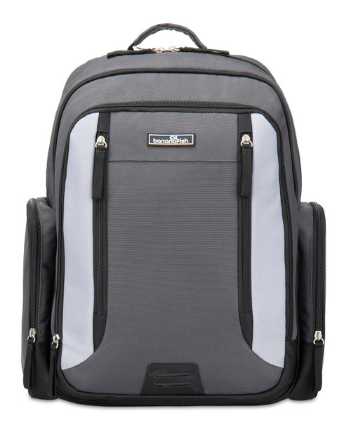 Bananafish Studios Black And Grey Colorblock Backpack Diaper Bag