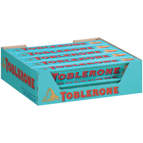 Toblerone Chocolate Bar Crunchy Almond With Sea Salt 20x3.520 Oz