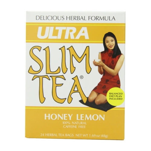 Hobe Labs Ultra Slim Herbal Tea Bags, Honey Lemon, 24 Ea