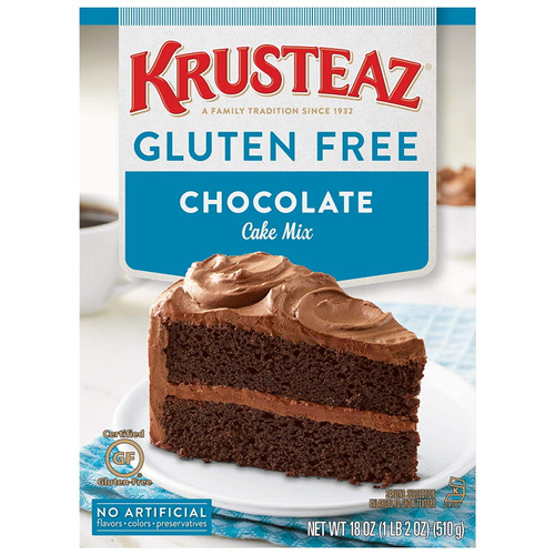 Krusteaz Cake Mix Gluten Free Chocolate -- 18 Oz