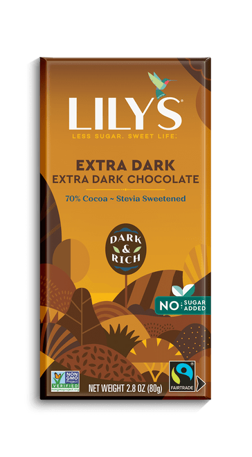 Lily's 70% Cocoa Extra Dark Chocolate Bar, 2.8 Oz