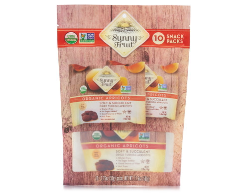 Sunny Fruit Organic Dried Apricots 10 Ct X 1.76 Oz