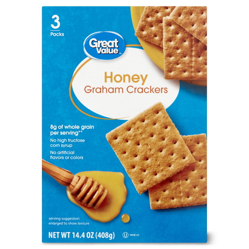 Great Value Honey Graham Crackers, 14.4 Oz