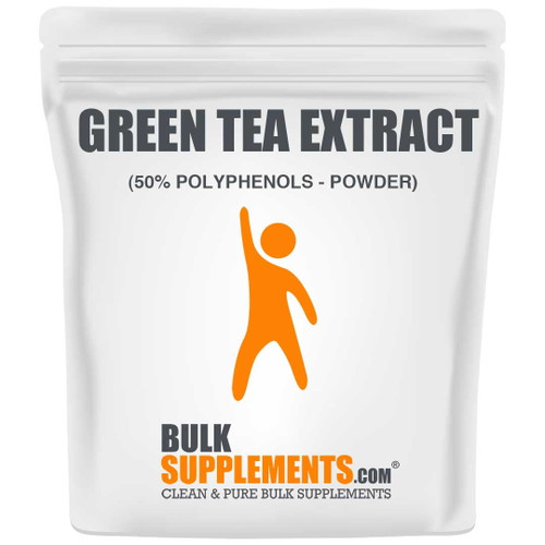 Bulksupplements.com Green Tea Extract 50% Polyphenols Powder - Green Tea Extract Weight Loss Supplement (100 Grams)