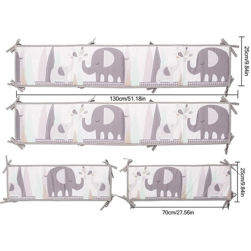 Buodes Sheds & Outdoor Storage Crib Bed Fence Soft Bag Stitching Bed Bed Surround Breathable Cotton Anti-collision Baby Bed Surround Kit