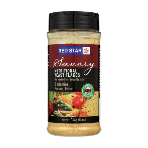(6 Pack)red Star Savory Nutritional Yeast Flakes, 5 Oz