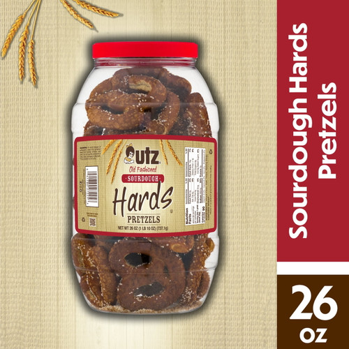 26 Oz Utz Old Fashioned Sourdough Hards Pretzels Barrel