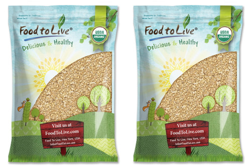 Organic Rolled Kamut® Khorasan Wheat Flakes, 12 Pounds — Non-gmo, Raw, Vegan, Kosher — By Food To Live