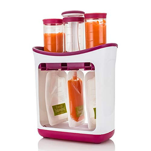 Squeeze Station Homemade Infant Baby Fresh Fruit Juice Food Maker With Storage Bags 8.26"x8.66"x3.54"
