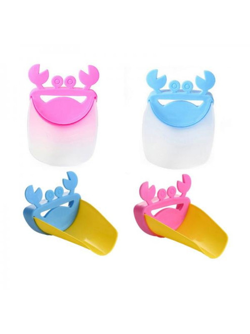 Cute Crab Cartoon Bathroom Sink Faucet Extender For Children Kid Washing Hands