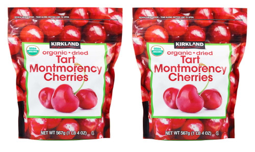 2 Pack | Ks Kosher Organic Dried Tart Montmorency Cherries, 1 Lb 4 Oz (2 Pack)