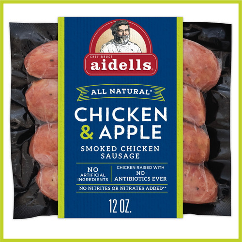 Aidells Chicken & Apple Smoked Chicken Sausage Links, 12 Oz, 4 Ct