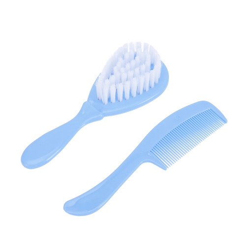 Baby Brush And Comb Set Children Massage Care Safety Comb Comb Brush Combination Blue