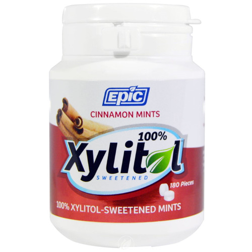 Epic Xylitol Mints Cinnamon 180 Pc, Pack Of 2