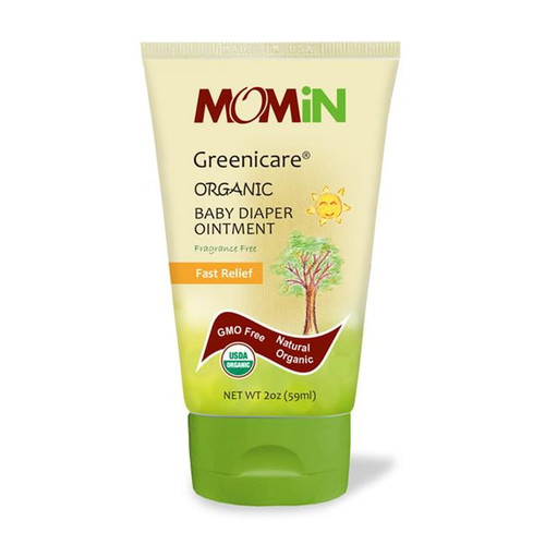 Momin Usda Organic Baby Diaper Rash Ointment, All Natural, Fast Relief And Prevention, 2 Fl. Oz