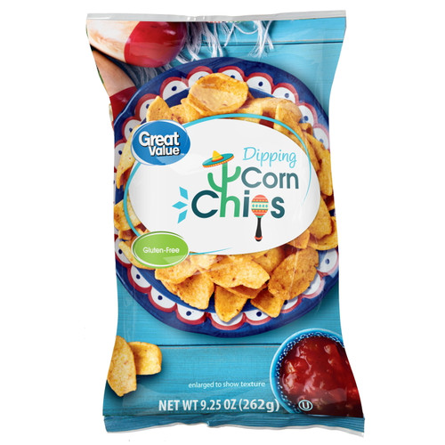 Great Value Dipping Corn Chips, 9.25 Oz