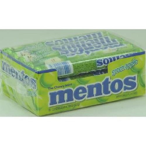 Mentos Rolls, Green Apple, 1.32 Ounce (pack Of 15)