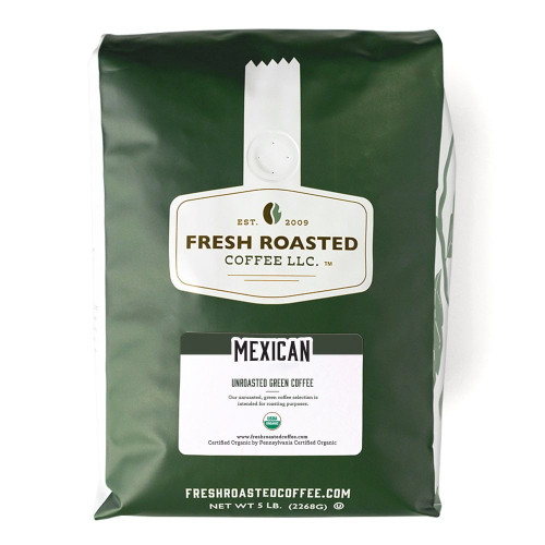 Fresh Roasted Coffee, Organic Green Mexican Decaf Coffee Beans, 80 Oz