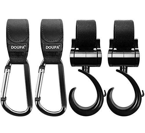 Baby Stroller Hooks Clips, Convenient Stroller Accessories Mommy Bag Hooks For Hanging Diaper Bags ,purse,stroller Organizer, Perfect For Uppababy, Babyzen Yoyo, Britax, Bugaboo, Bob, Pushch