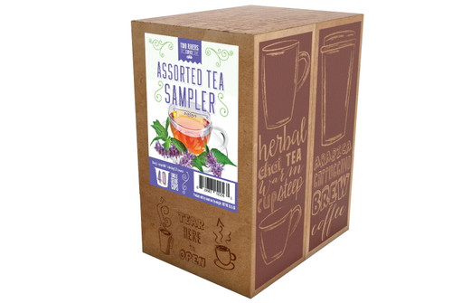 Two Rivers Medium Roast Assorted Flavored Tea Pods,  Keurig 2.0 K-cup Brewer Compatible, Variety Sampler,  40 Count