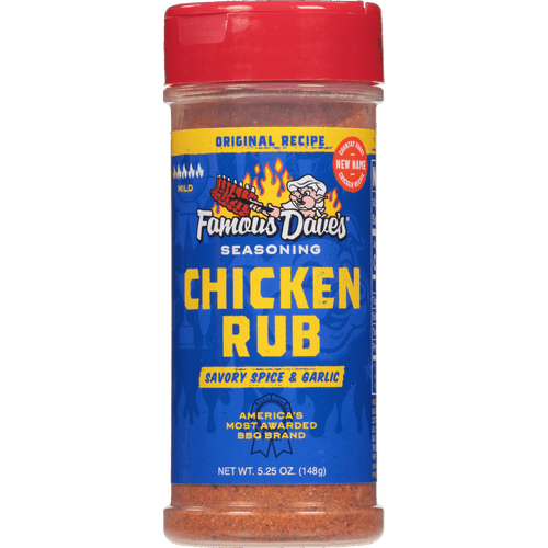 Famous Dave’s Chicken Rub Seasoning, Savory Spice & Garlic, 5.25 Oz