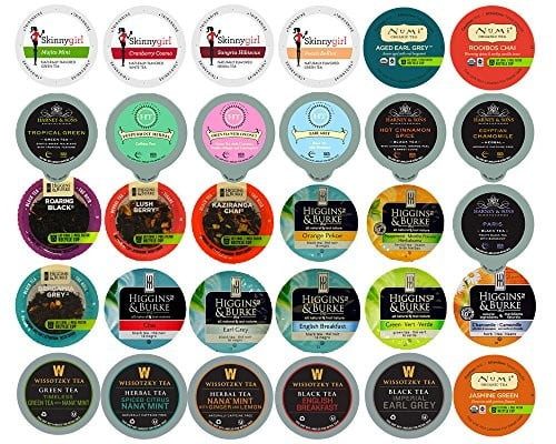 Tea Single Serve Cups For Keurig K Cup Brewer Variety Pack Sampler, 30 Ct