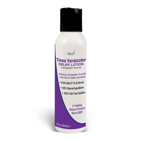 Naturasil Tinea Versicolor Medicated Lotion 4oz | All Natural Relief From Tinea, Candida, And Onychomycosis