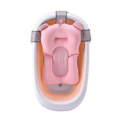 Belupai Foldable Newborn Baby Bath Tub Baby Float Bath Mat Seat Anti-skid Bathing Bed Pad