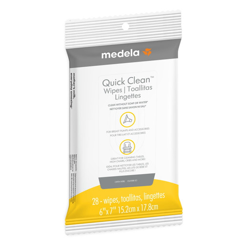 Medela Quick Clean Breast Pump And Accessory Wipes 28-count