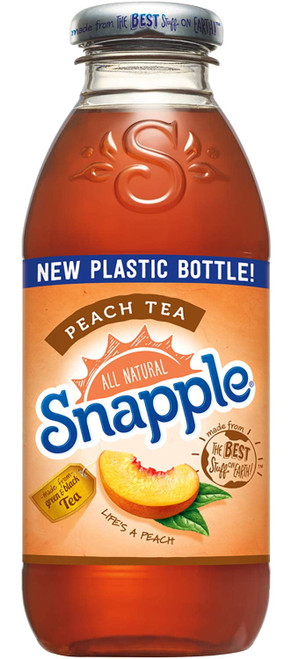 Snapple - Peach Tea- 16 Fl Oz (24 Plastic Bottles)