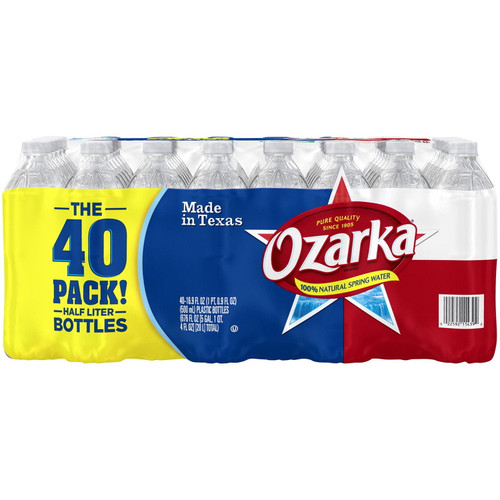 Ozarka Brand 100% Natural Spring Water, 16.9-ounce Plastic Bottles (pack Of 40)