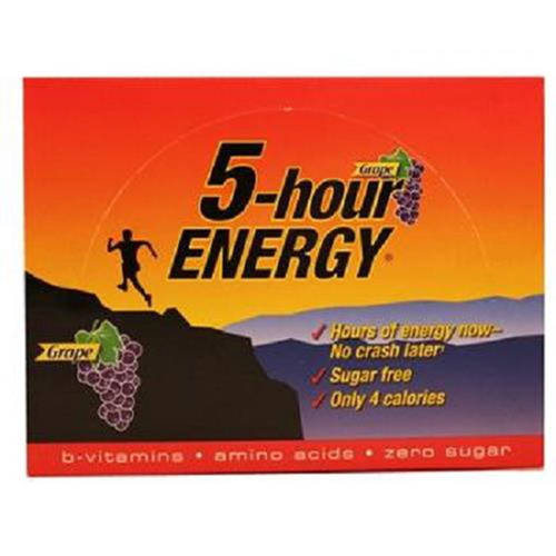 5 Hour Energy Energy Shots, Grape, 12 Pk