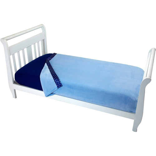 Everything Kids Blue Plush Toddler Blanket, 40 X 50"
