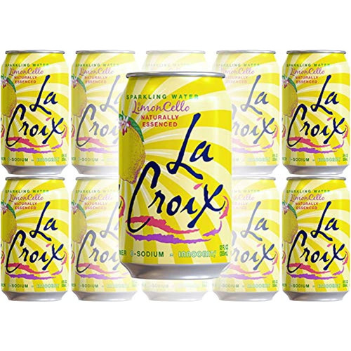 La Croix Limon Cello Naturally Essenced Flavored Sparkling Water, 12 Oz Can (pack Of 10, Total Of 120 Oz)