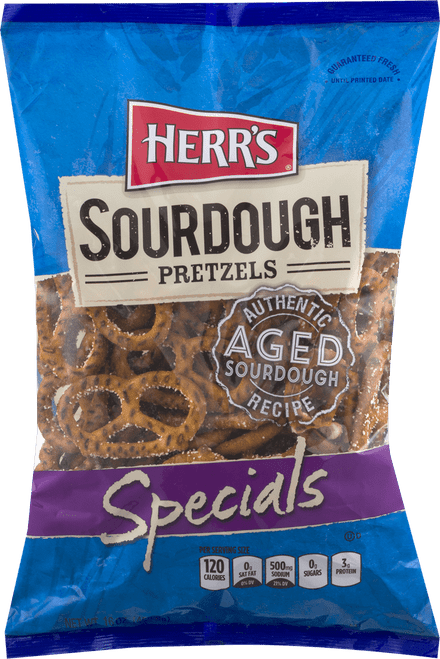 Herr's Authentic Aged Sourdough Specials Pretzels- 16 Oz. Bag (4 Bags)