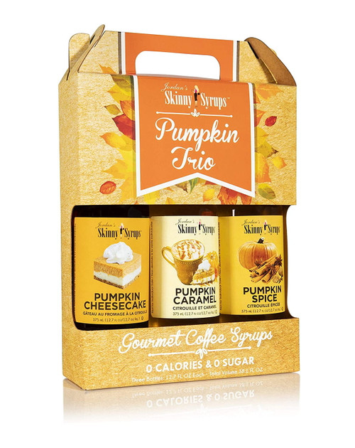 Jordan's Skinny Syrups Pumpkin Trio, Sugar Free Flavoring Syrup, 12.7 Oz. Bottles (pack Of 3)