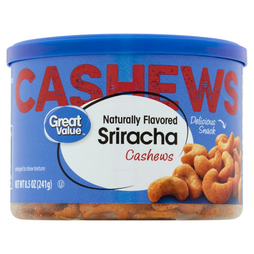Great Value Sriracha Cashews, 8.5 Oz
