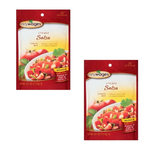 Mrs. Wages Create Salsa Medium Tomato Mix 4.0 Oz. Packet (2)
