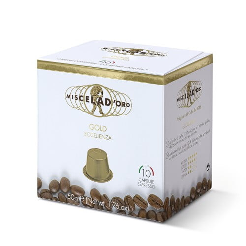 Miscela D'oro Espresso, Gold Eccellenza (10/10 Ct Boxes) - Nespresso Compatible