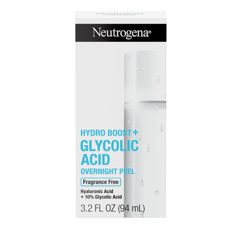 Neutrogena Hydro Boost + Glycolic Acid Overnight Face Peel, 3.2 Fl. Oz