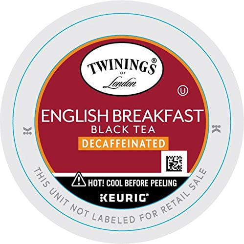 Twinings Of London Decaffeinated English Breakfast Tea K-cups For Keurig, 24 Count (pack Of 1)