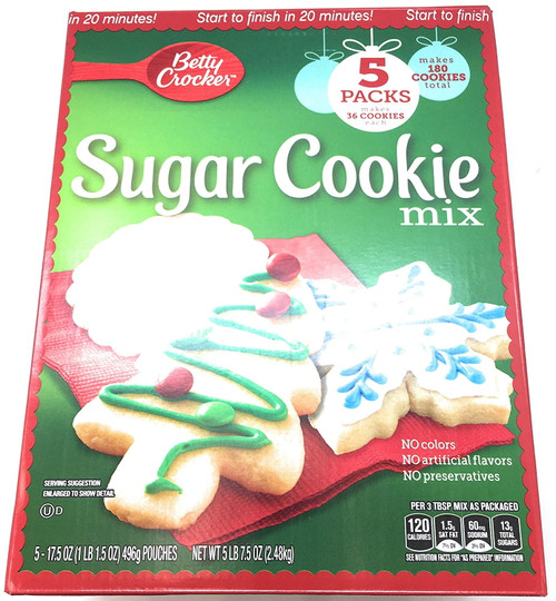 Betty Crocker Sugar Cookie Mix, 17.5 Oz. Boxes (pack Of 5)