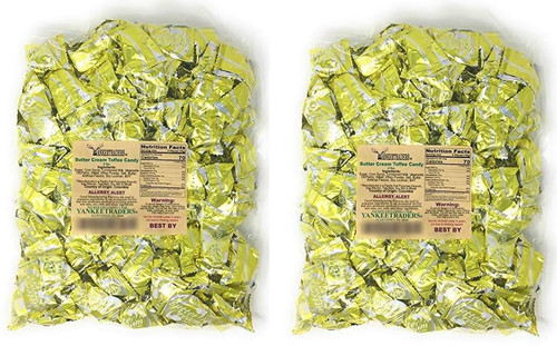 Yankeetraders Butter Cream Toffee Hard Candy - 4 Lbs.