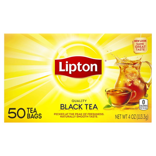 Lipton Black Tea, Can Help Support A Healthy Heart, Tea Bags 50 Count Box
